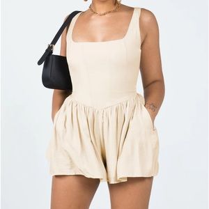 Princess Polly Judson Romper Cream